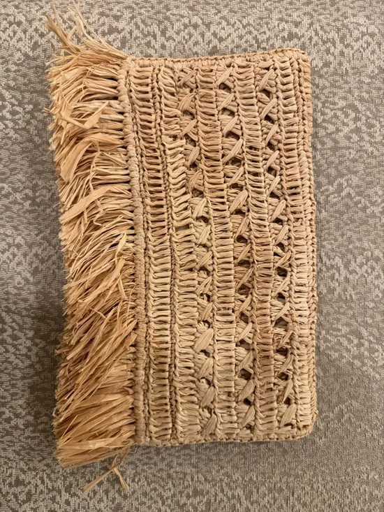 Mar y Sol Lisette raffia clutch like new - Natural - Picture 3 of 7